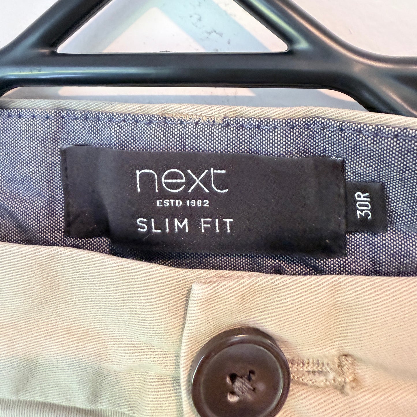 Next Slim Fit Chinos - Beige - 30R