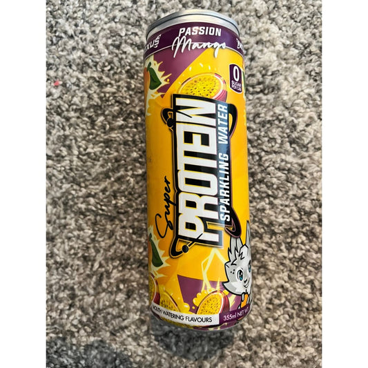 Nexus Super Protein Sparkling Water Passion Mango – 15.5 g Protein RTD