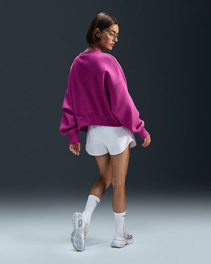 Nike Sportswear Phoenix Fleece Oversized Crewneck Sweatshirt Purple Size XS