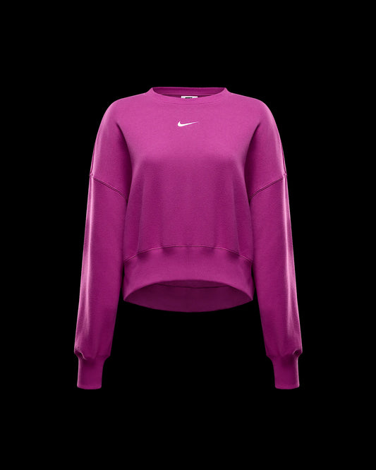 Nike Sportswear Phoenix Fleece Oversized Crewneck Sweatshirt Purple Size XS