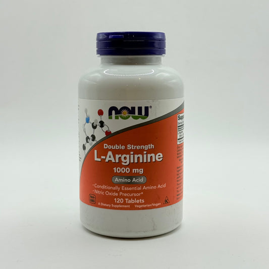 Now foods l-arginine double strength 1000 mg 120 tablets - amino acids health and wellness