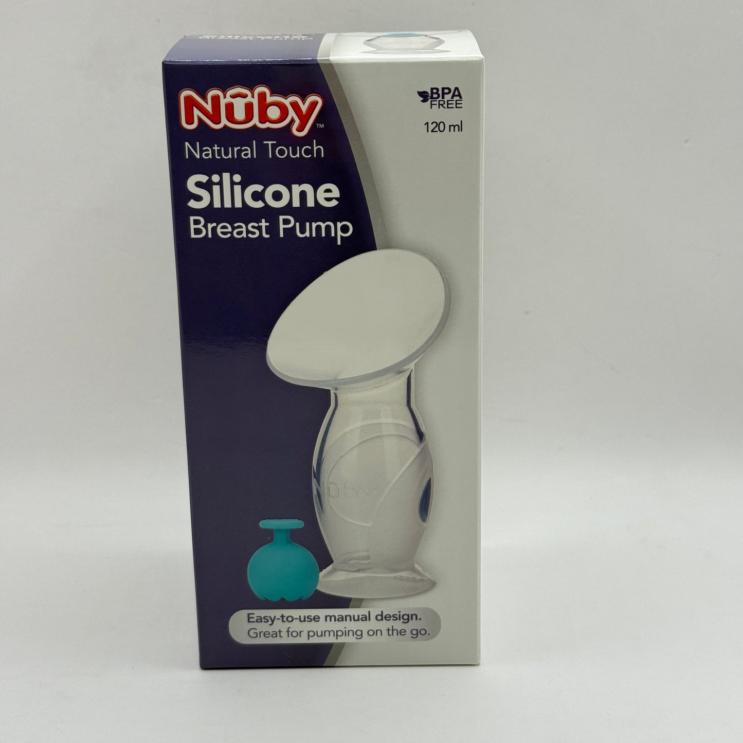 Nuby Natural Touch Silicone Breast Pump (120mL)