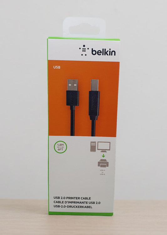 Belkin USB 2.0 Printer Cable – USB-A to USB-B 1.8 m (6 ft)