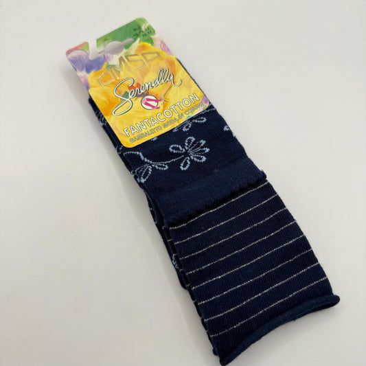 OMSA Ankle Socks Navy Blue 8-12y