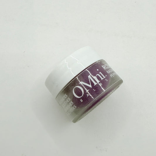 Omni rose petal radiant zinc + peppermint balm - lip balms health and wellness