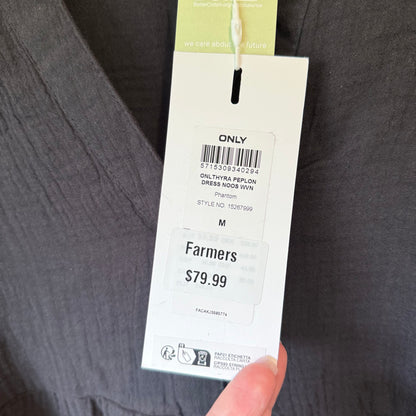 ONLY Thyra Tiered Cotton Smock Dress - Size M