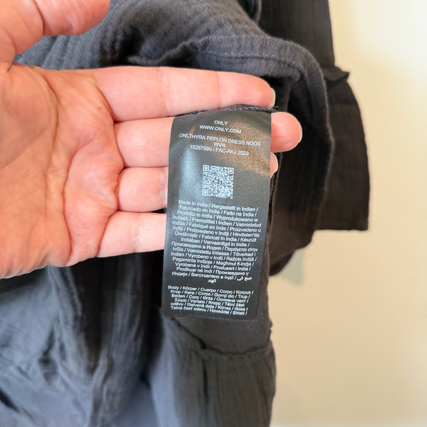 ONLY Thyra Tiered Cotton Smock Dress - Size M