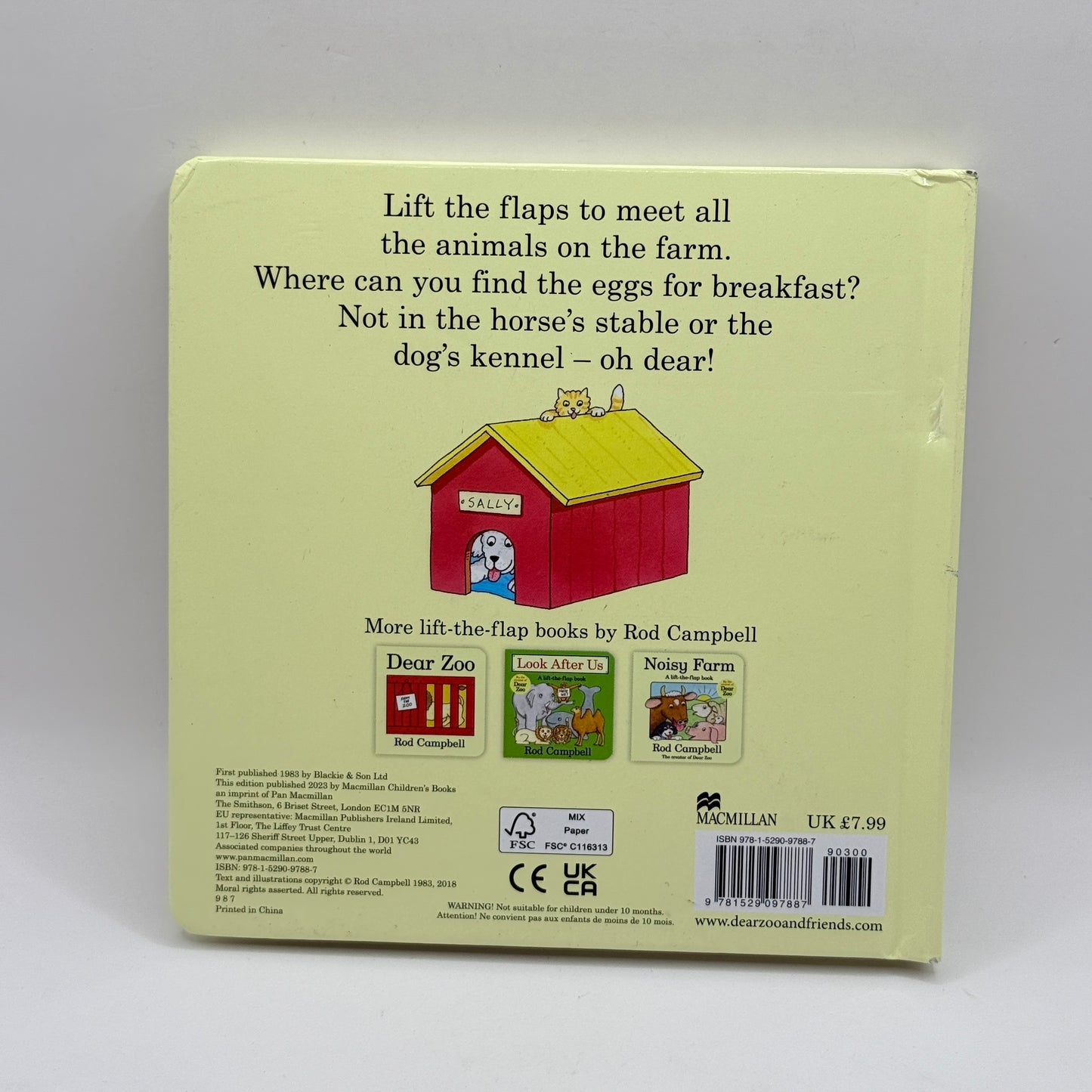 Oh Dear! A lift-the-flap book by Rod Campbell