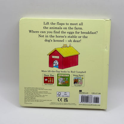 Oh Dear! A lift-the-flap book by Rod Campbell