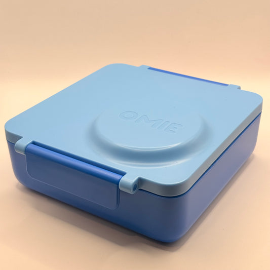 OmieBox Bento Lunch Box with Insulated Thermos (Blue Sky)