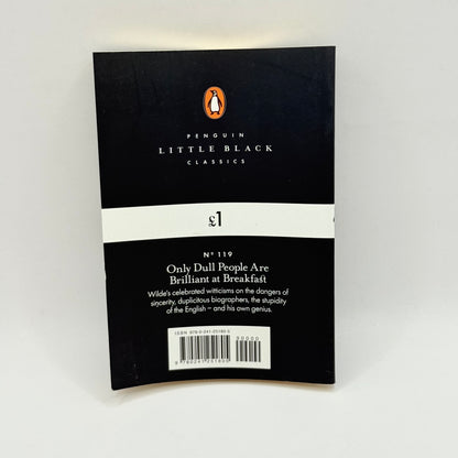 Only Dull People Are Brilliant at Breakfast by Oscar Wilde