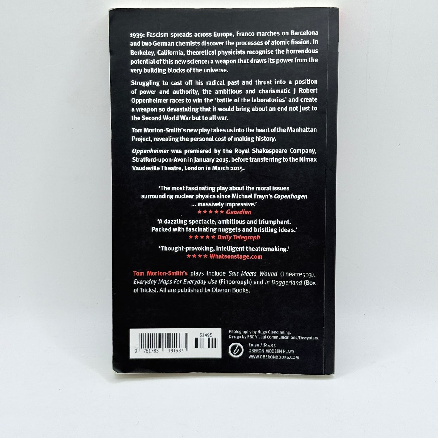 Oppenheimer by Tom Morton-Smith