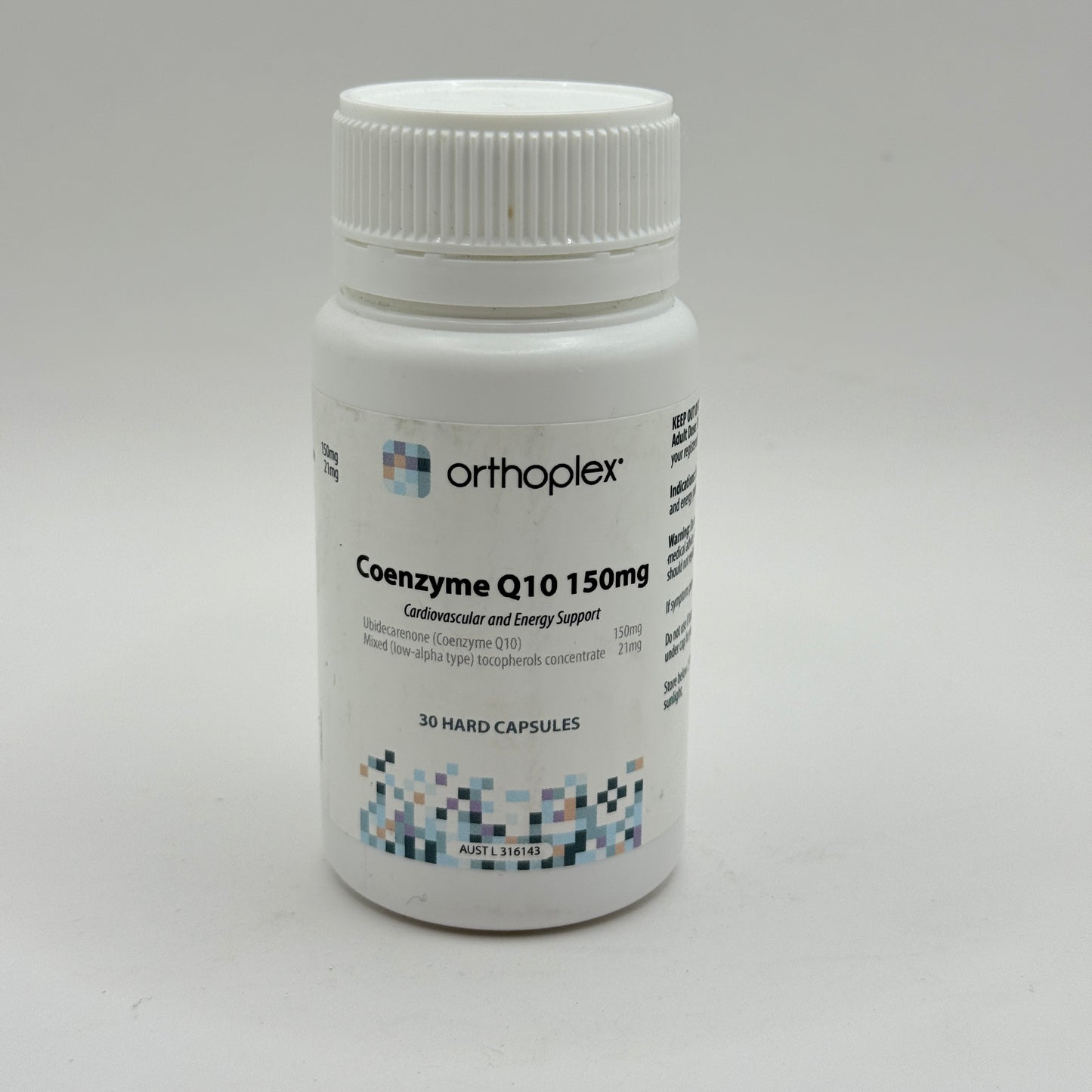 Orthoplex White Coenzyme Q10 150mg (30 Capsules)