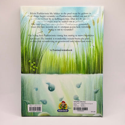 Paddavissie word groot by Giuliano Ferri written in Afrikaans