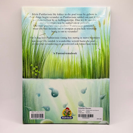 Paddavissie word groot by Giuliano Ferri written in Afrikaans