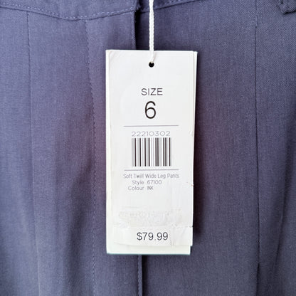 Pagani Soft Twill Wide Leg Pants - Size 6