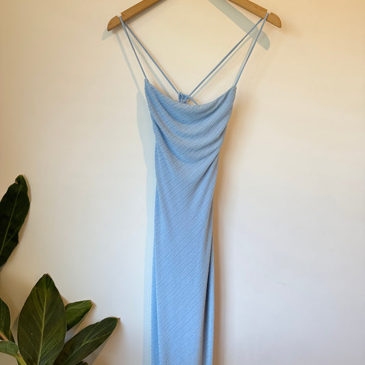 Pagani Textured Jersey Gown Baby blue - Size 6