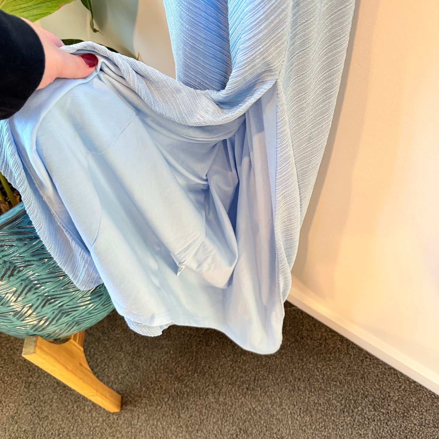 Pagani Textured Jersey Gown Baby blue - Size 6