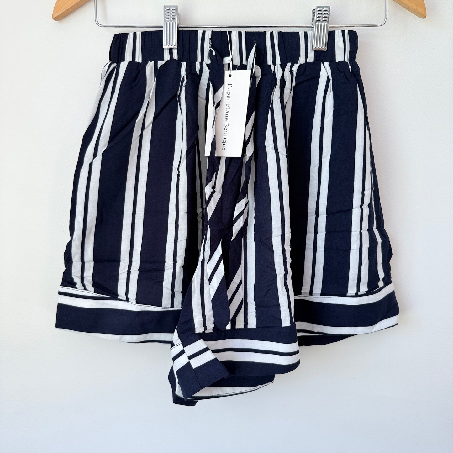 Paper Plane Boutique Striped Shorts – Size S
