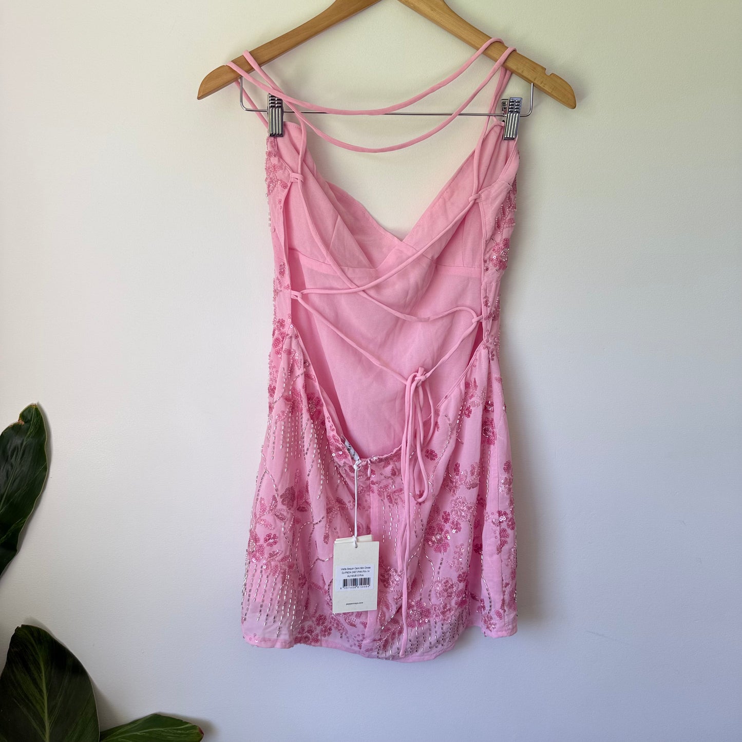 Pepper Mayo Vietta Sequin Cami Mini Dress AU14/US10