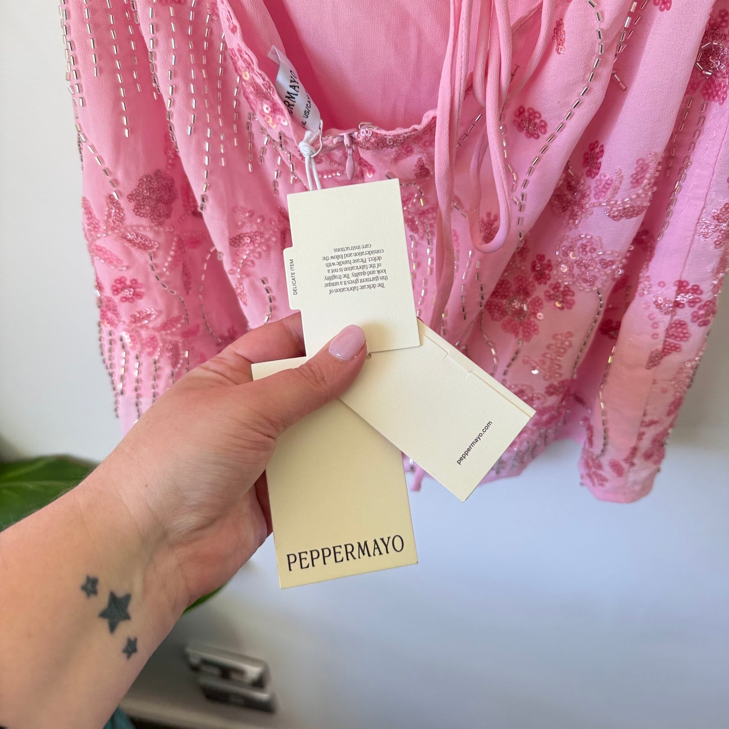 Pepper Mayo Vietta Sequin Cami Mini Dress AU14/US10