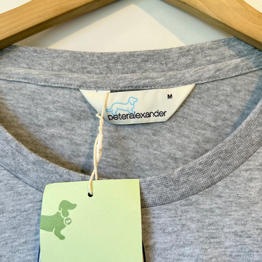 Peter Alexander Dachshund Grey marle T-Shirt - Medium