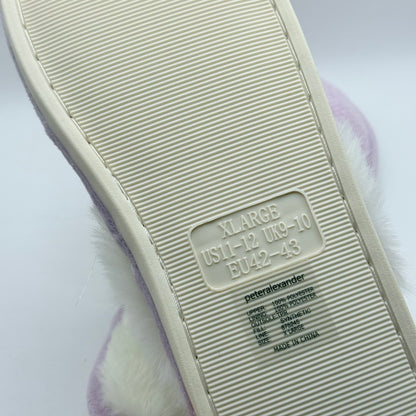 Peter Alexander Light Purple Fluffy Slippers - XL