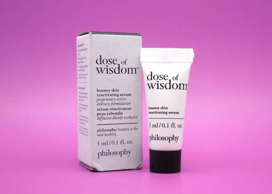 Philosophy dose of wisdom bouncy skin reactivating serum – 3ml - face serums health and wellness