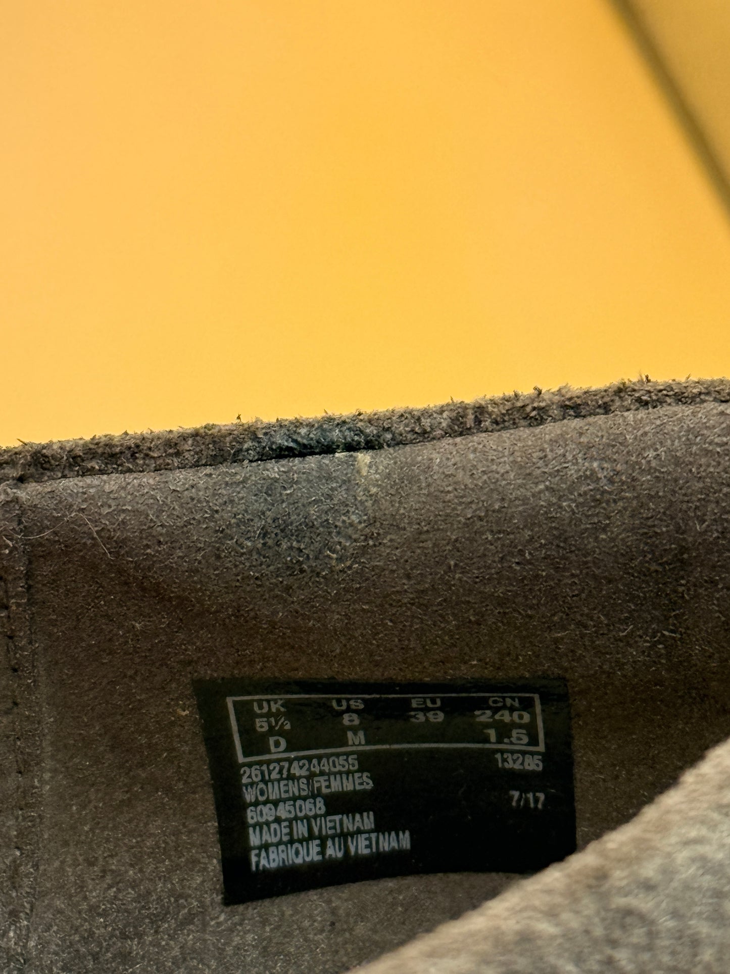 Clarks Grey Suede Mary Jane Wedges Size US 8 / UK 5.5