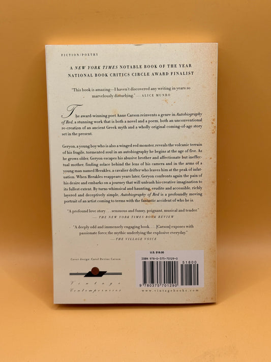 Autobiography of Red by Anne Carson