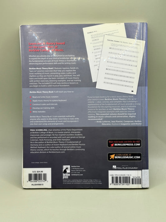 Berklee Music Theory Book 1  by Paul Schmeling