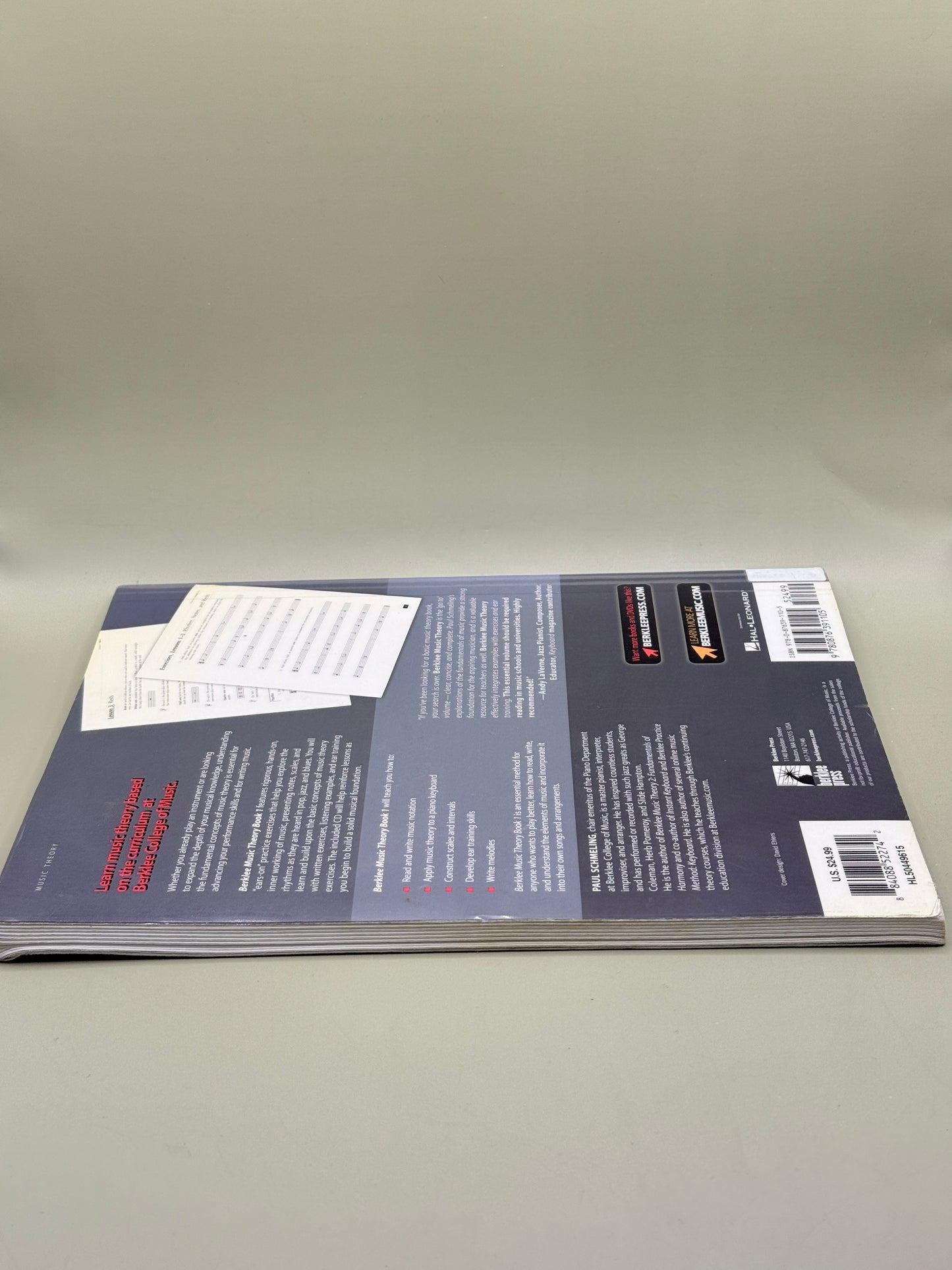 Berklee Music Theory Book 1  by Paul Schmeling