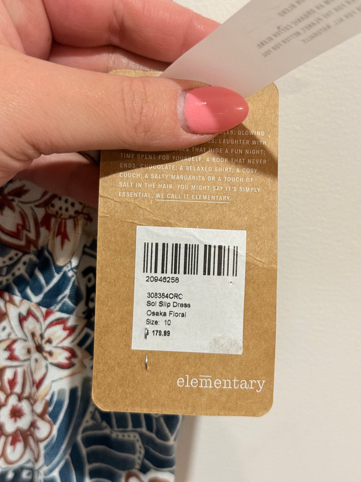 Elementary Osaka Floral Slip Dress – Size 10