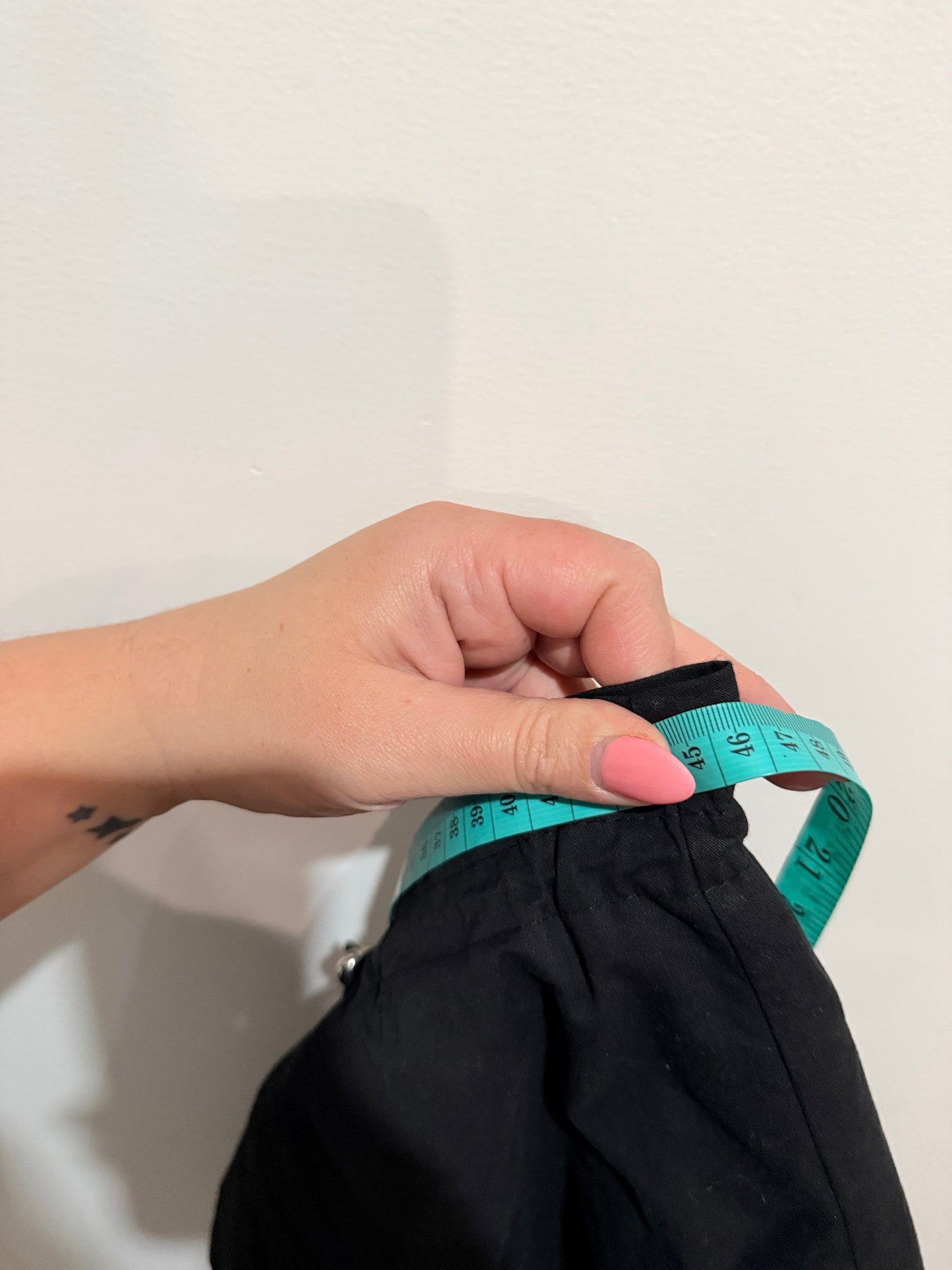 Black Cargo Mini Skirt Utility Pocket Drawstring Waist Size M