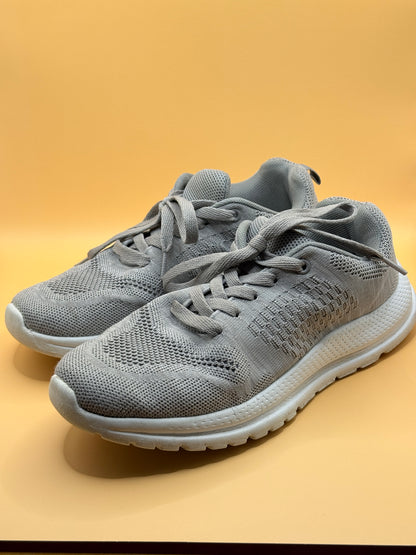 Active Intent Light Grey Knit Running Sneakers Size 8