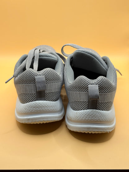 Active Intent Light Grey Knit Running Sneakers Size 8