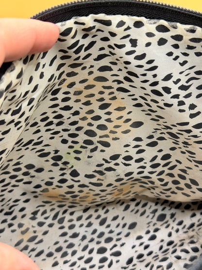 Tender Love + Carry Black Snake Print Cosmetic Clutch Bag
