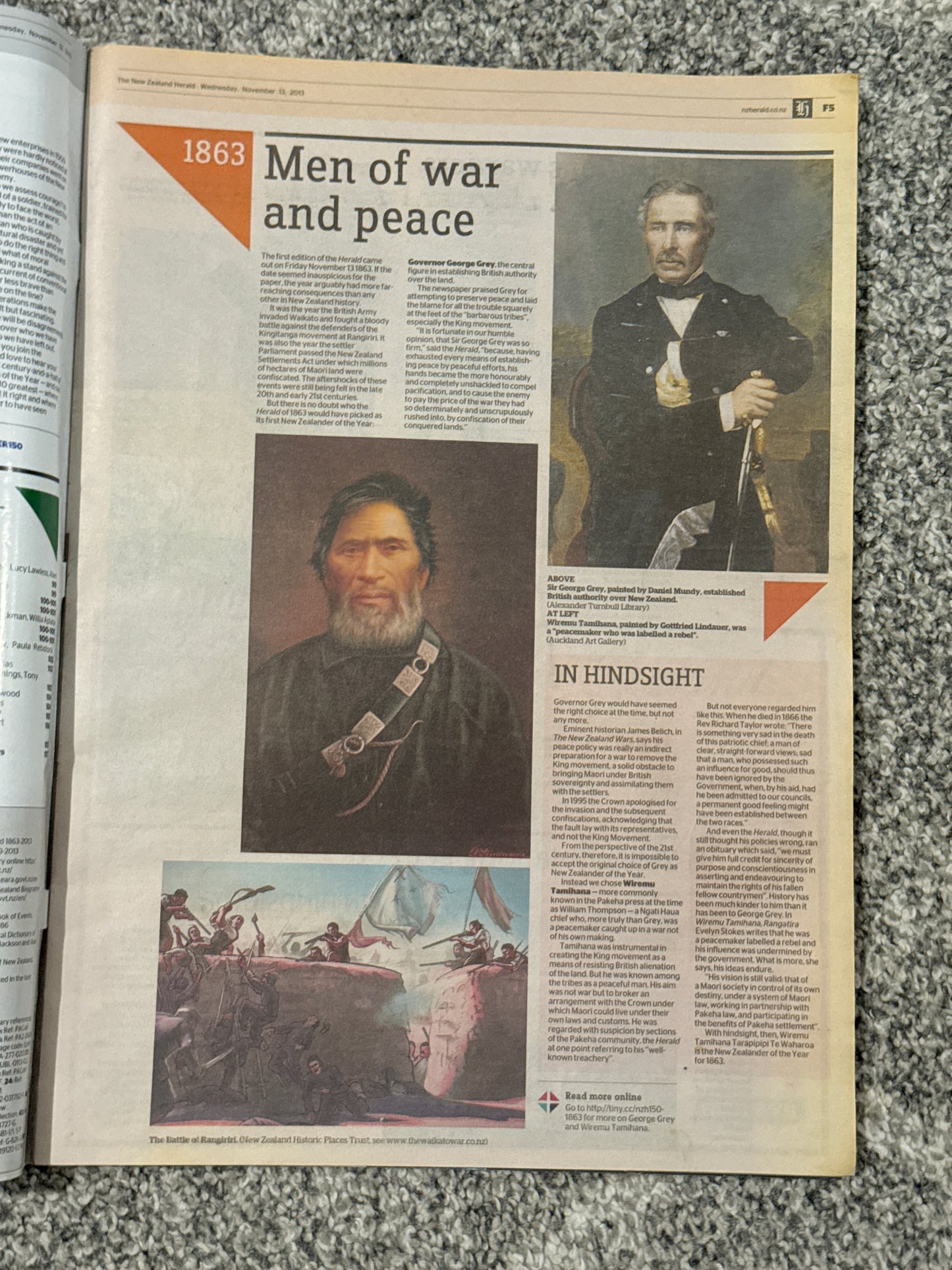 150 years of New Zealand history (Nov 2013 Herald Insert)