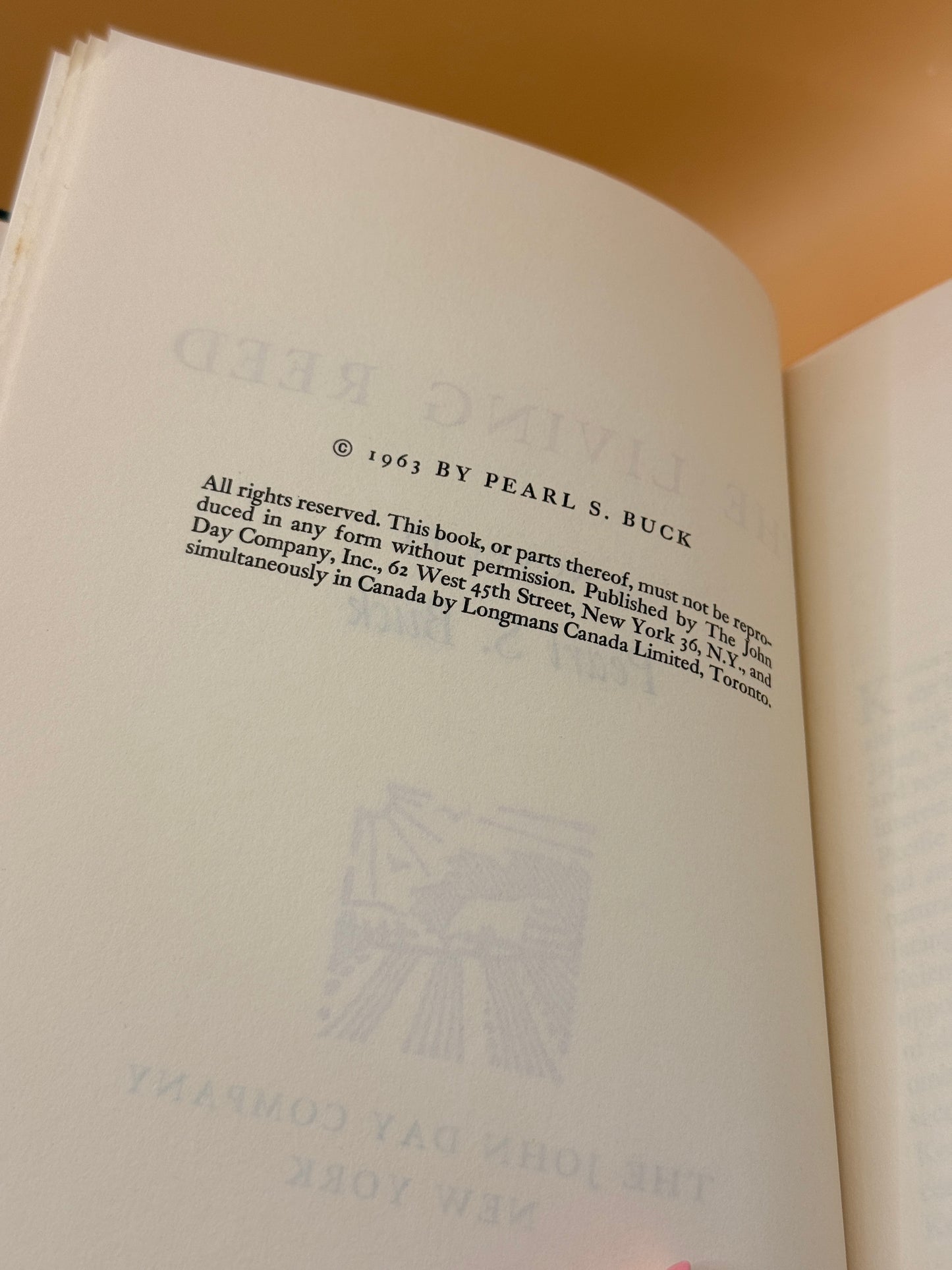 The Living Reed by Pearl S. Buck (1963)