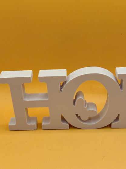 White "HOME" Word Decor