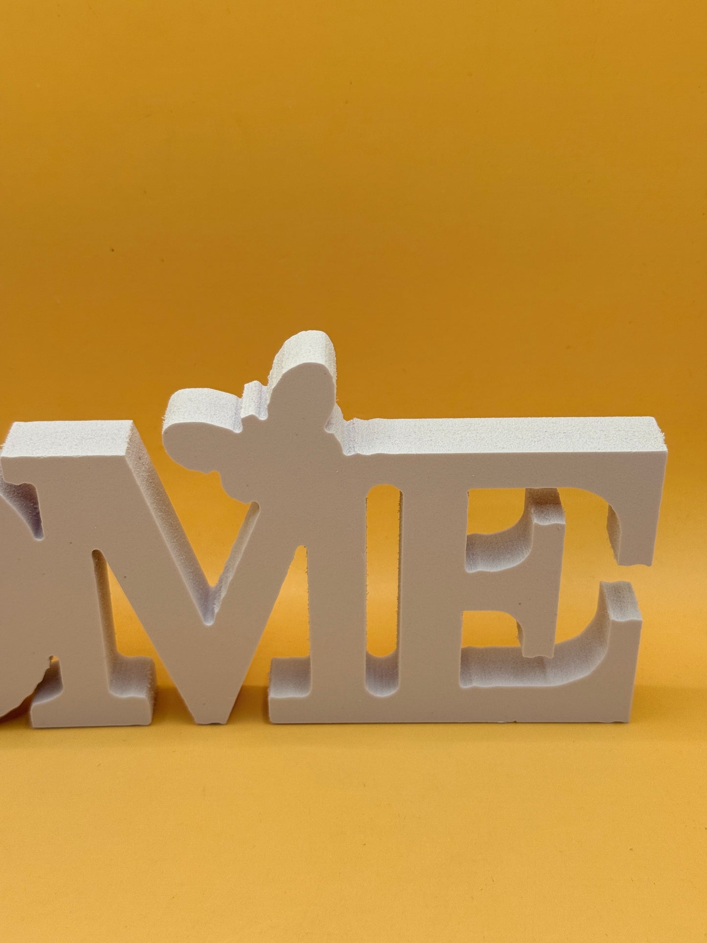 White "HOME" Word Decor