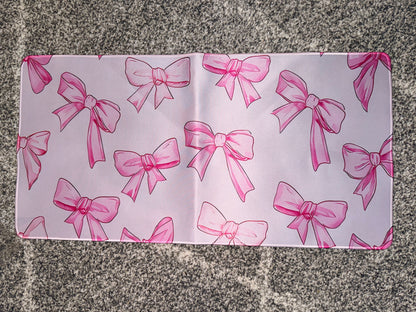 Pink Bow Print Extended Desk Mat / Mouse Pad