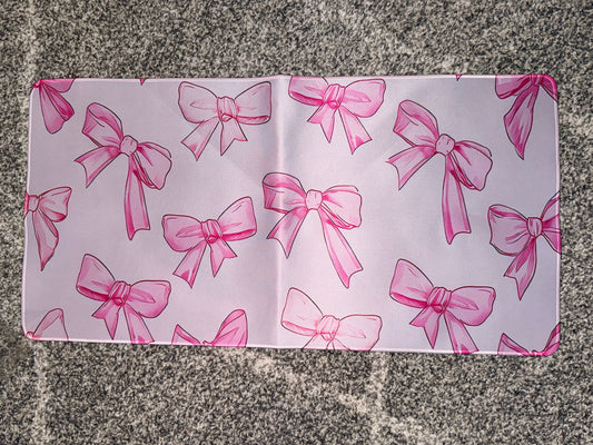 Pink Bow Print Extended Desk Mat / Mouse Pad