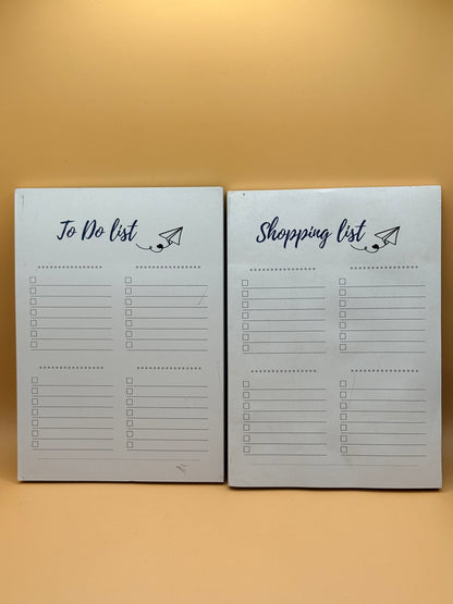 To Do List & Shopping List Notepads (Set of 2)