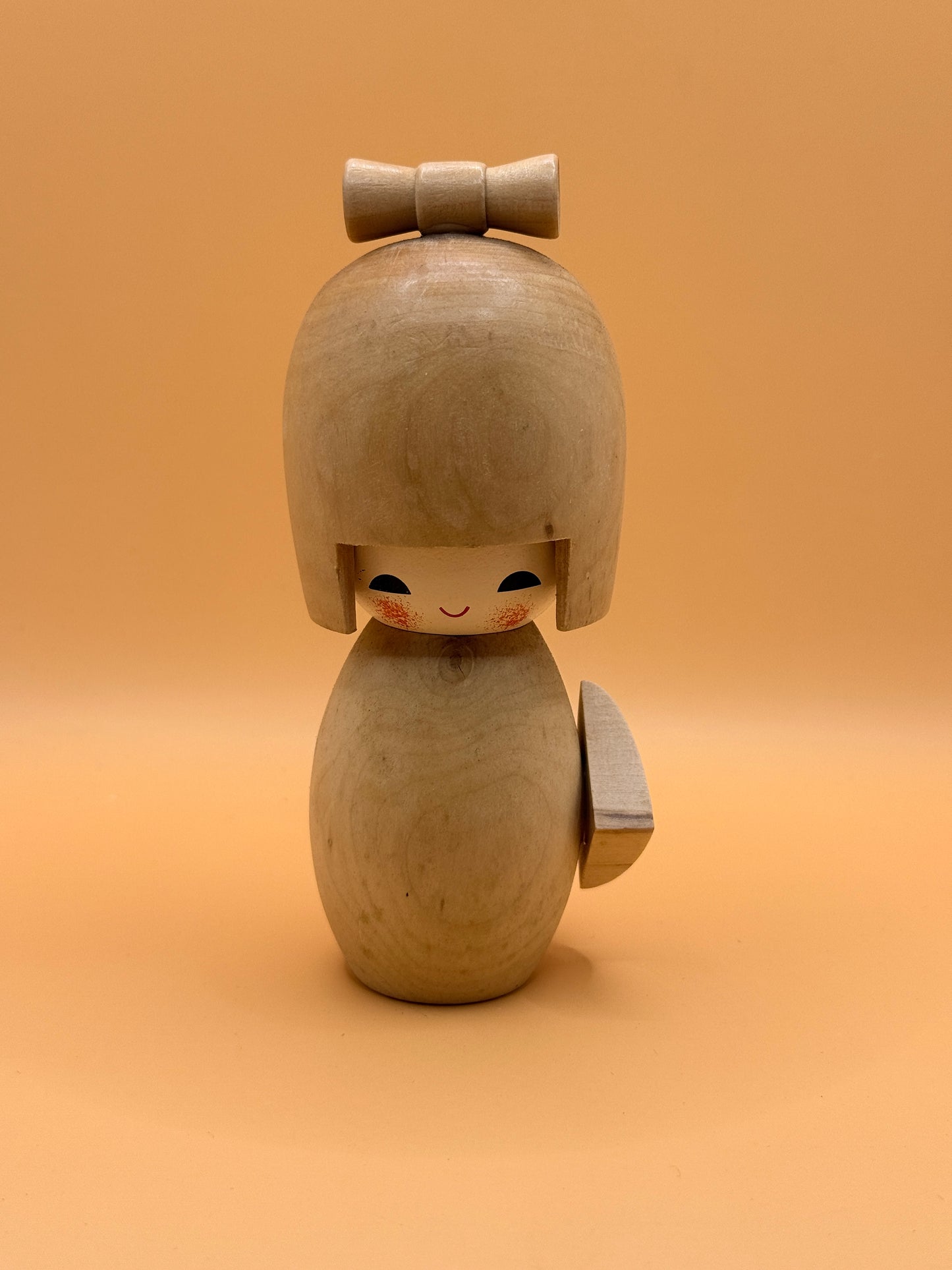 Wooden Kokeshi Style Doll Ornament