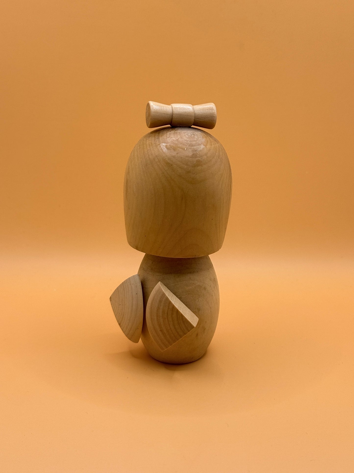 Wooden Kokeshi Style Doll Ornament