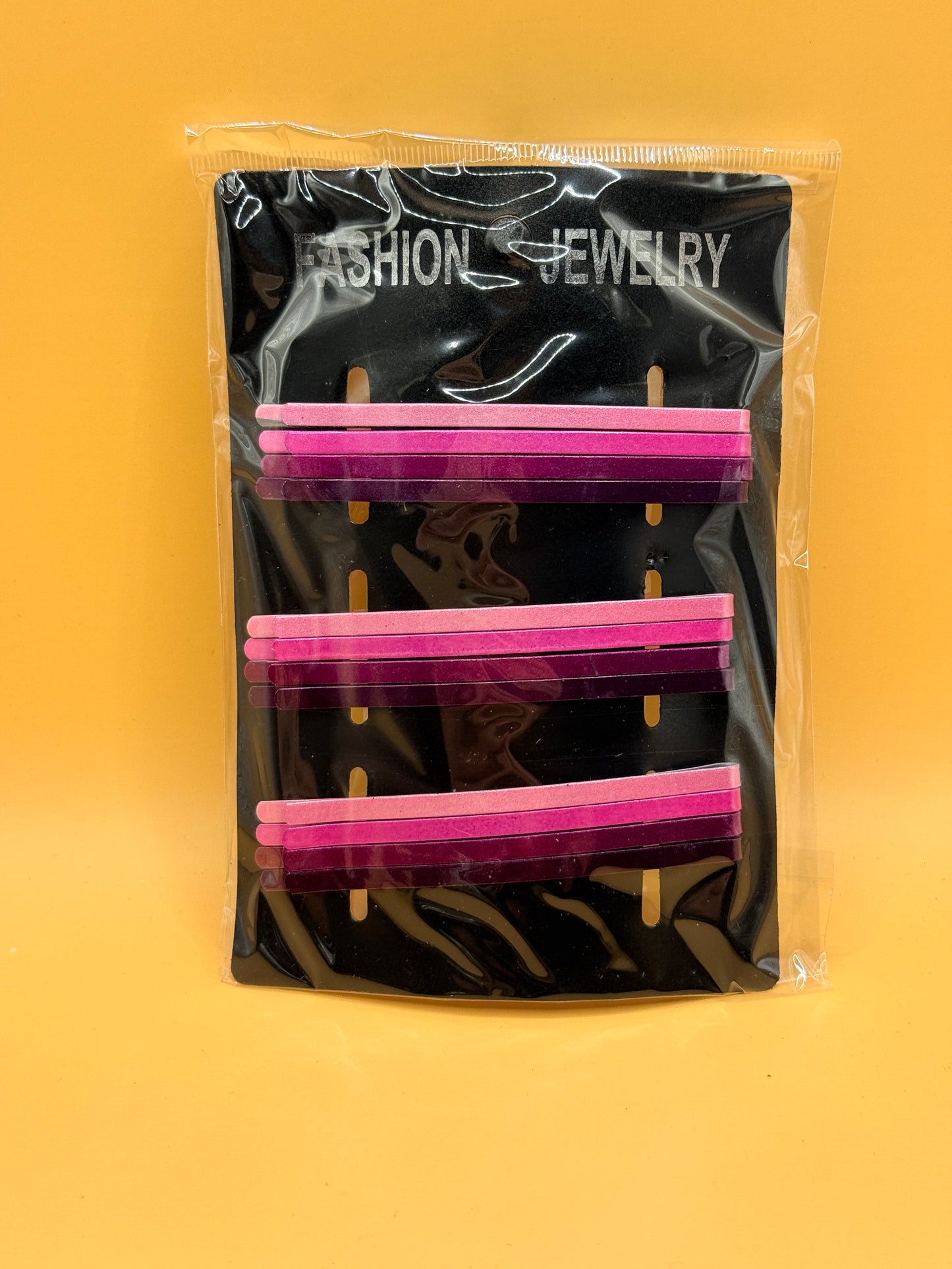 Bobby Style Hair Clips – Pink (Pack of 12, 8cm)