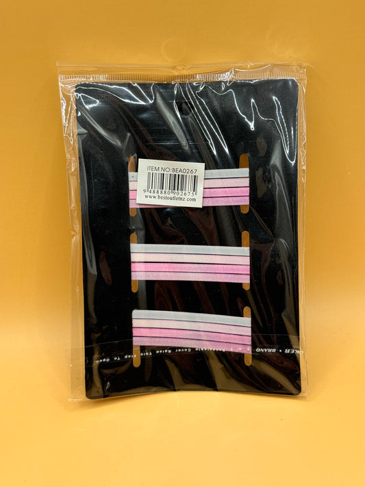 Bobby Style Hair Clips – Pink (Pack of 12, 8cm)