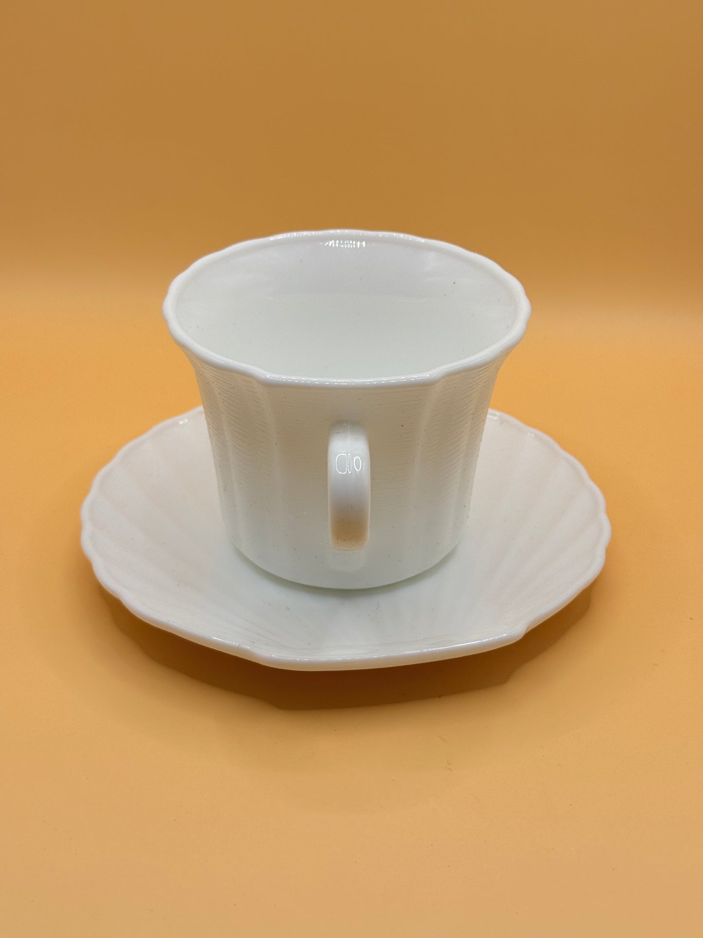 Danny Home 12-Piece Opal Glass Teacup & Saucer Set
