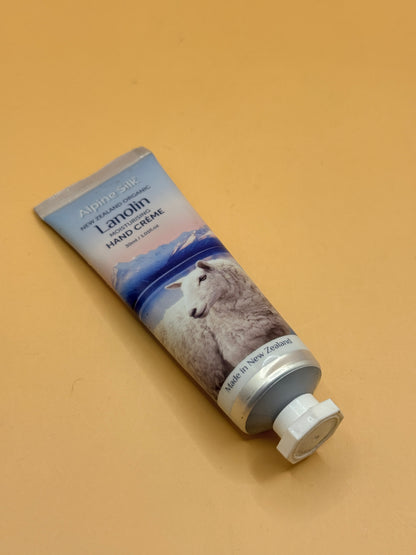 Alpine Silk New Zealand Organic Lanolin Moisturising Hand Creme 30mL